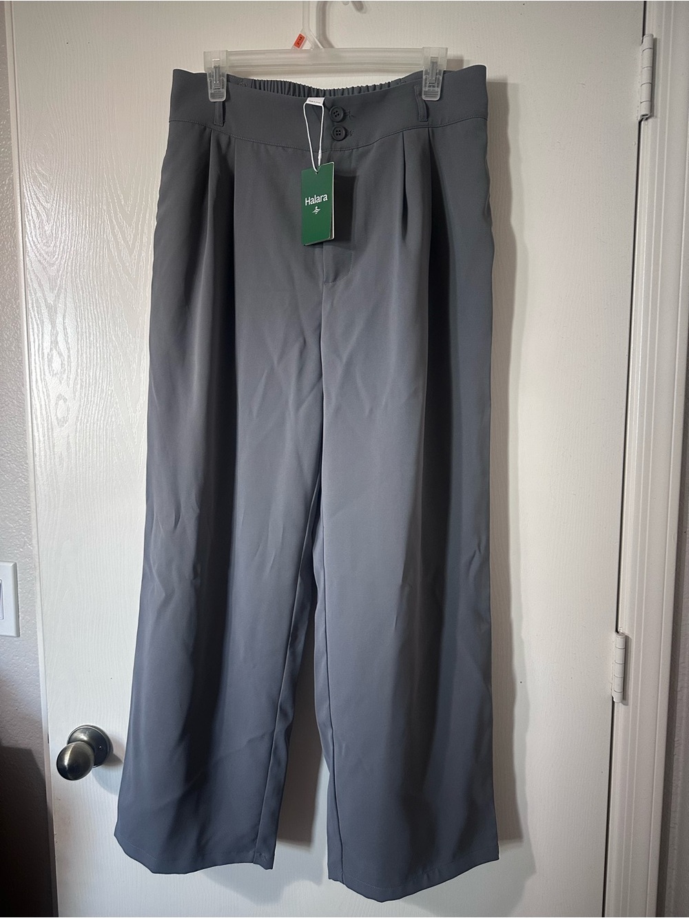 Halara Flex™ High Waisted Pocket Wide Leg Waffle Work Pants